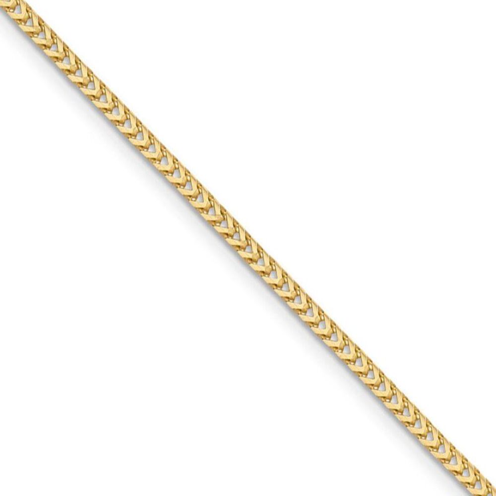 2mm, 14k Yellow Gold, Solid Franco Chain Necklace, 24 Inch